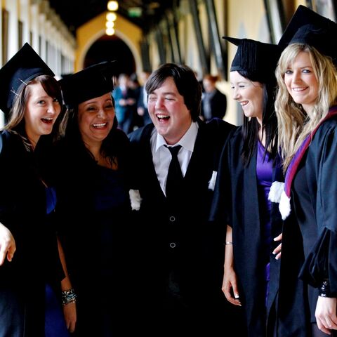 Graduates Laughing